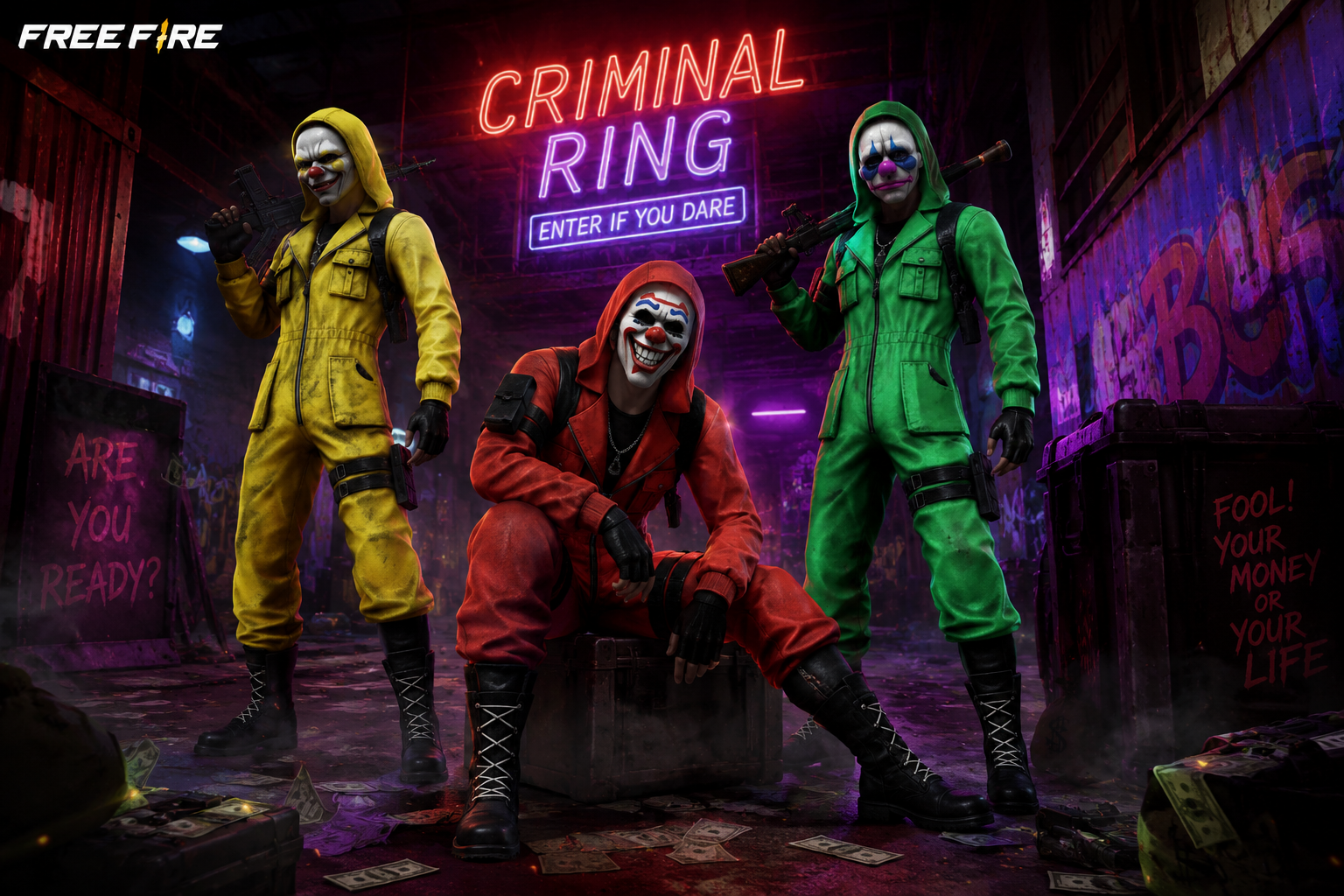 Free Fire Criminal Ring Event – Top Criminal Neon Bundle Guide
